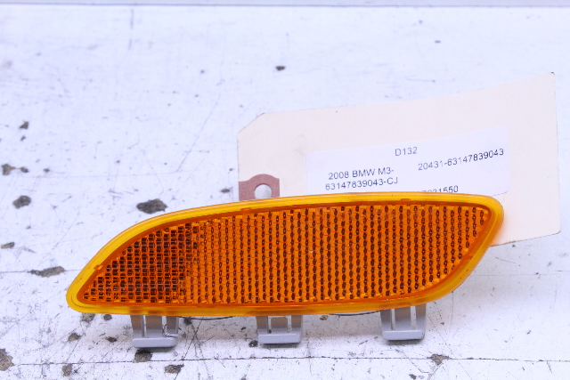 2008 2009 2010 2011 2012 2013 BMW M3 Side Marker Reflector Left OEM