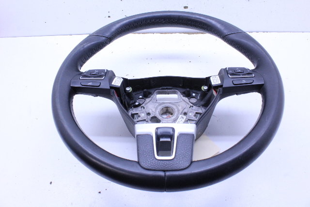 2010 Volkswagen CC 3 Spoke Leather Steering Wheel 3C8419091BC OEM
