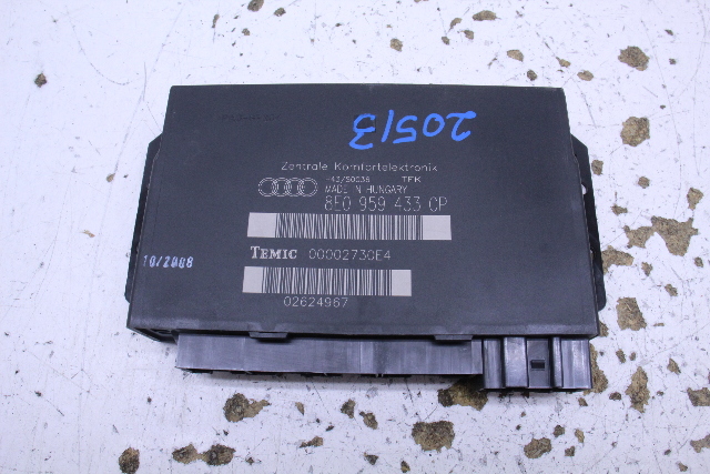 2007 2008 Audi A4 Theft Locking Comfort Control Module OEM