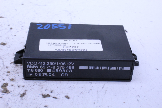 1998 1999 BMW 328i M3 E36 Cruise Control Unit Module - 65718375498 OEM