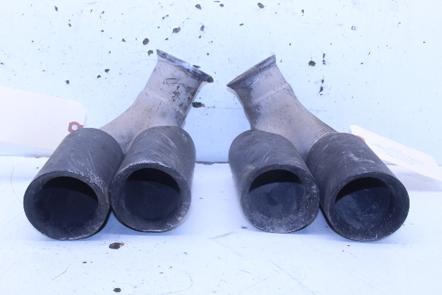 2002 Porsche 911 996 3.6 Dual Tip Aftermarket EXhaust Tip Pair Set Stock#20556