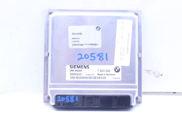 2003 BMW M3 Engine Computer Module ECU ECM DME OEM
