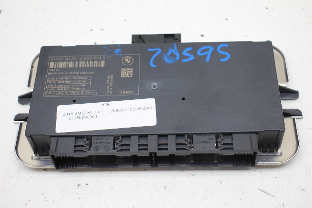 2018 BMW X4 3.0 F26 Footwell Light Control Module LCM 6992954 OEM