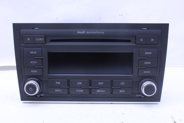 2006 2007 2008 Audi A4 AM FM Symphony Radio Receiver Head Unit 8E0035195AC OEM