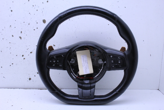 2014 Jaguar F Type S 3 Spoke Leather Steering Wheel with Shifter Paddles Stock#21026