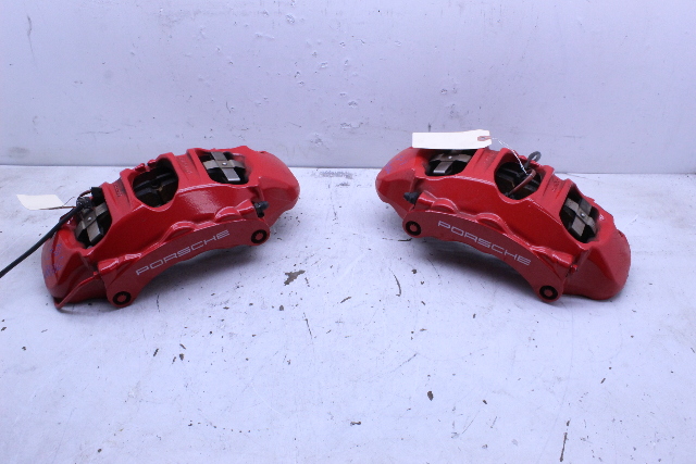 2012 2013 2014 2015 2016 Porsche 911 991 Front Brake Calipers Brembo Pair Red
