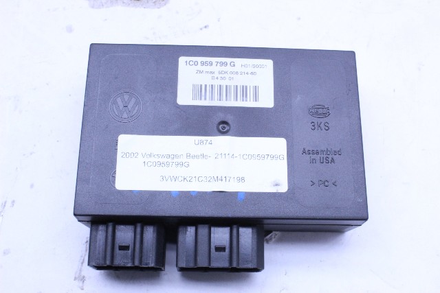 2002 Volkswagen Beetle Theft Locking Comfort Control Module 1C0959799G OEM