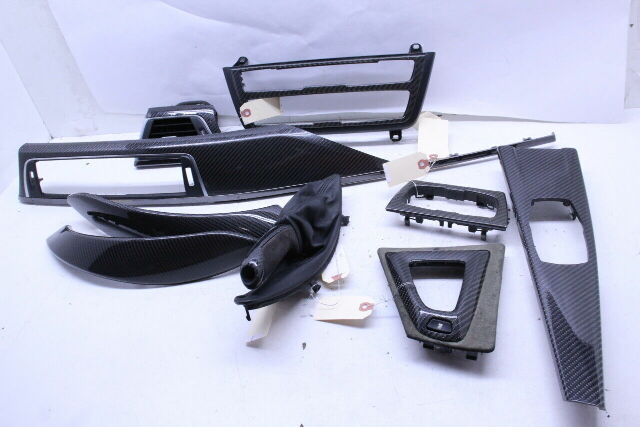 BMW M4 F82 Dash Console Door Panel Shift Bezel Carbon Fiber Set Trim Set