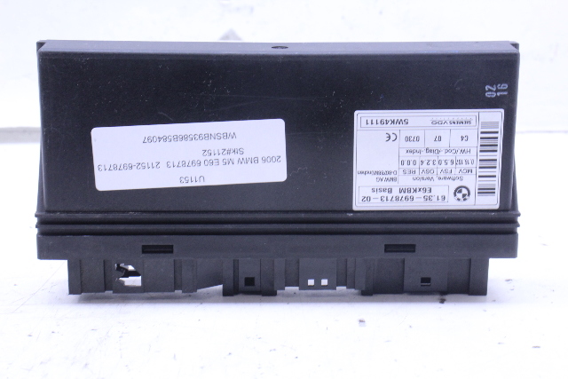 BMW 525i 530i 535i 545i 550i 645i 650i M5 M6 Main Body Control Module BCM OEM