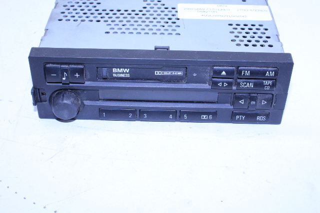 2000 2001 BMW Z3 E36 AM FM Cassette Radio Tuner Receiver OEM