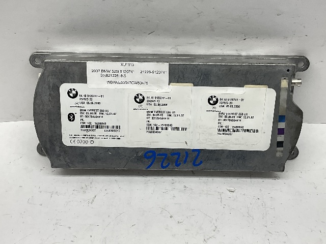 2007 BMW 525i Bluetooth Telematics Control Module 84109120741 OEM