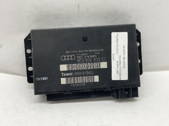 2006 2007 2008 Audi A4 Theft Locking Comfort Control Module CCM OEM
