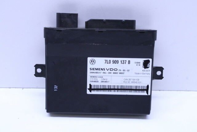 2008 Volkswagen Touareg Keyless Entry Module - 7L0909137B OEM