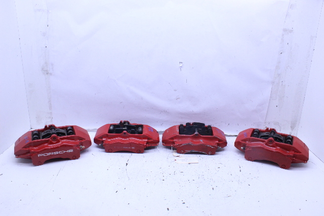 2001-2004 Porsche 911 996 997 996 Turbo C4S Front Rear Brake Caliper Set Brembo Red OEM