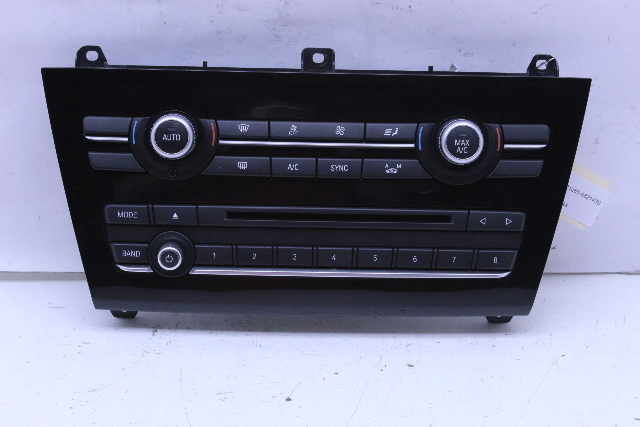 2017 BMW X3 Climate Audio Control Panel OEM