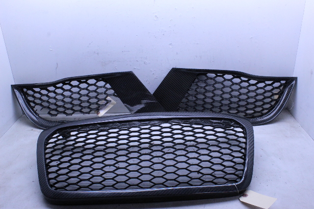 2010 2011 2012 Audi R8 Front Bumper Grille Air Vents Carbon Fiber
