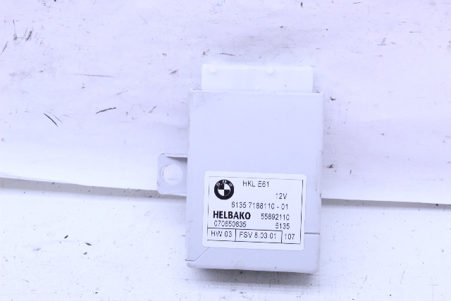 BMW 530i 545i 745i 750i E66 Tailgate Trunk Lid Module 61357188110 OEM