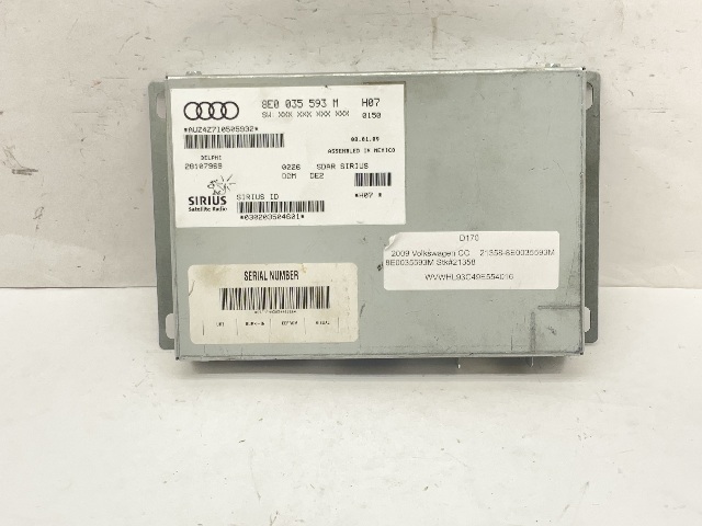 2009 Audi Volkswagen Satellite Control Module OEM