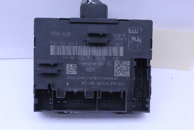 2016 Audi A3 Front Door Control Module Left - 5Q0959393E OEM