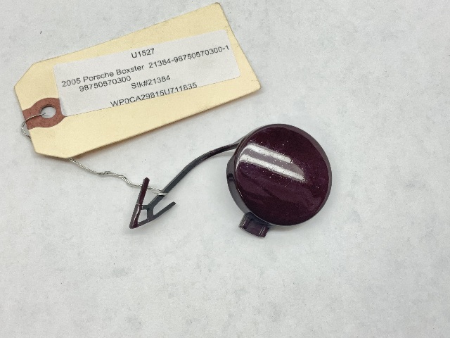 2005 2006 2007 2008 Porsche Boxster 987 Front Bumper Tow Hook Cover OEM