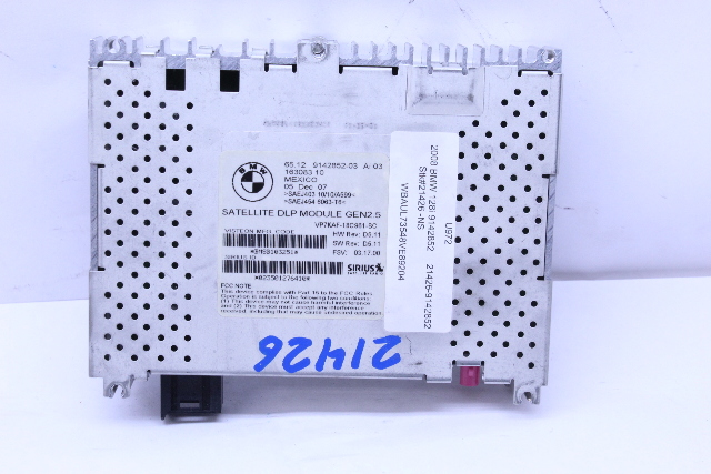 BMW 128i 135i 323i 328i 335i 525i 528i 530i X5 Satellite Radio Receiver OEM