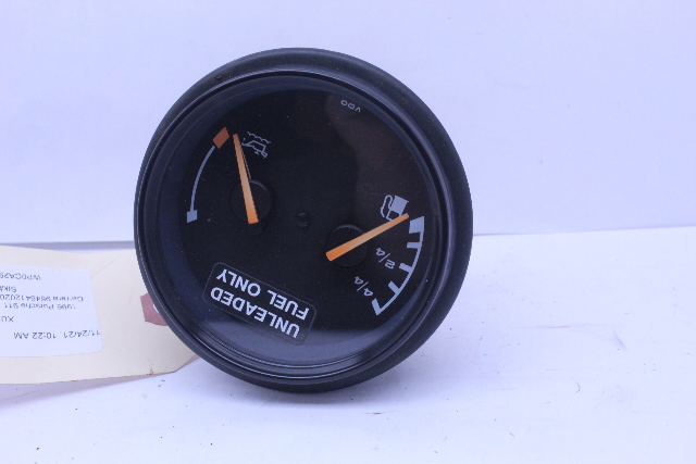 1995 1996 1997 1998 Porsche 911 993 Fuel Oil Level Gauge Black Face OEM