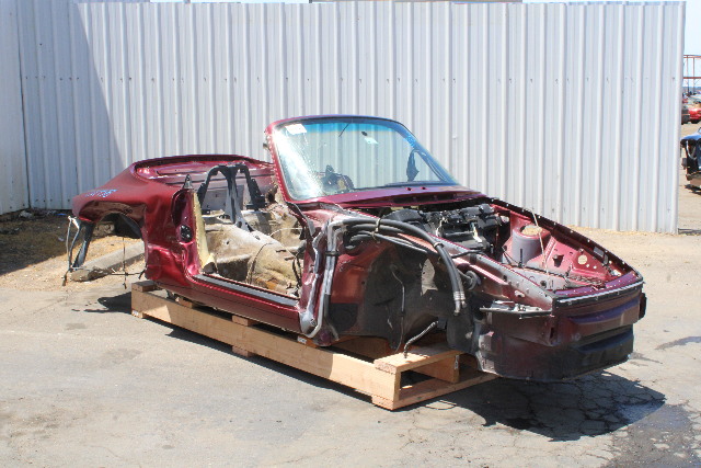 1996 Porsche 911 993 Carrera Convertible RWD Bare Body Project Tub Shell Damaged OEM
