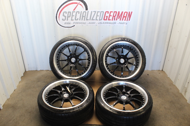 1999-2004 Porsche 911 996 HRE Wheel Set Wheels 3 Piece Michelin Pilot Tires OEM