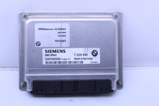 2001 BMW 330i Engine Computer Module ECU ECM DME OEM