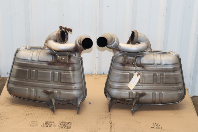 2001-2004 Porsche 911 996 C4S EXhaust Muffler Right Left Pair Modified Bypass OEM
