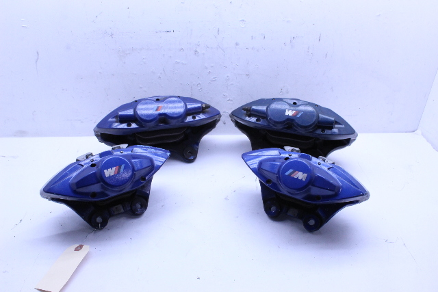 2015-2020 BMW M2 M3 M4 Brembo Brake Caliper Set Front Rear Blue OEM