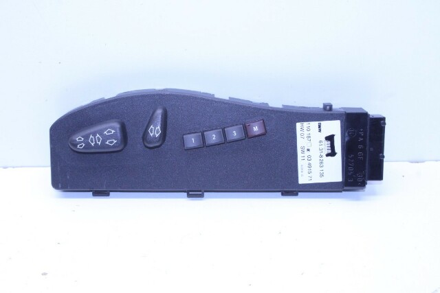 2001-2006 BMW 325i 328i 330i M3 Front Power Seat Switch Left Driver - 61318263135 OEM