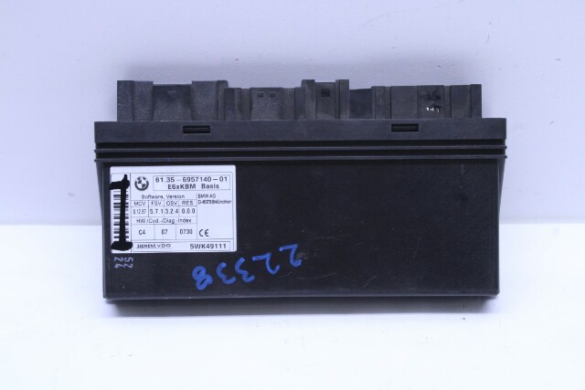 BMW 525i 530i 535i 545i 550i 645i 650i M5 M6 Main Body Control Module BCM OEM