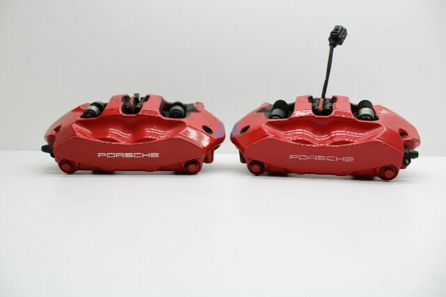 2011-2018 Porsche Cayenne GTS/Turbo Rear Brake Caliper Pair Brembo Red OEM