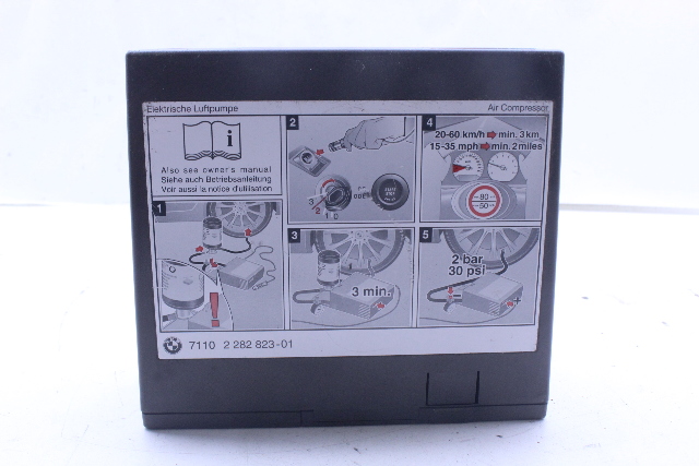 2008 2009 2010 2011 2012 2013 BMW M3 Tire Air Compressor Portable Inflator OEM