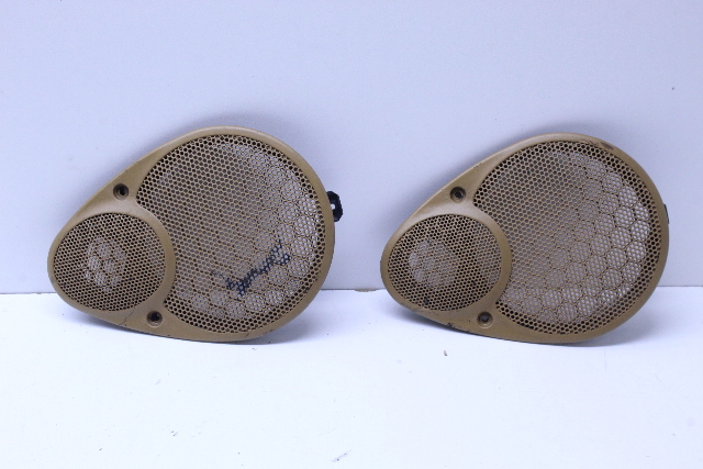 Porsche 911 Boxster Leather Rear Speaker Covers Right Left Pair OEM
