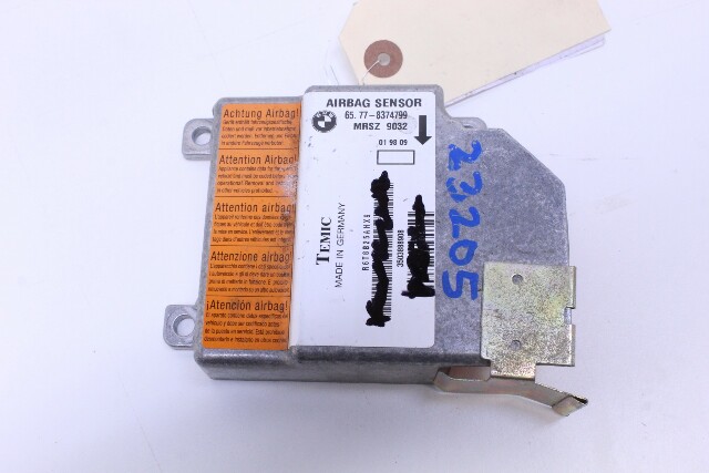 1998 1999 BMW M3 E36 Crash Impact Diagnostic Module - 65778374799