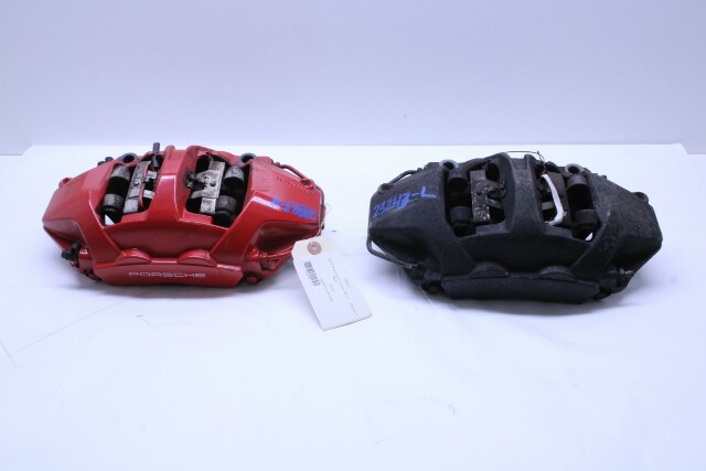 2014-2019 Porsche 911 991 Turbo Rear Brake Calipers Brembo Set Pair - 99135242713 OEM