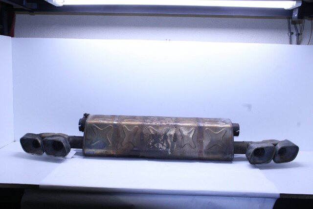 2014-2019 Porsche 911 991 Turbo Exhaust Muffler With Tips NOTE - 99111173171 OEM