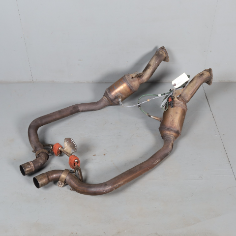 2012-2016 Porsche Panamera 3.0 Hybrid Exhaust Manifold Downpipe Pair OEM Used