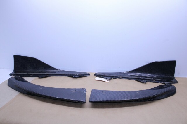 2018-2021 BMW M2 Carbon Fiber Winglets Front Bumper Splitters Damaged OEM