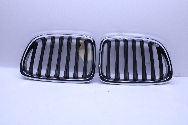 2011-2015 BMW X1 Front Bumper Kidney Grille Right Left Pair - 51112993307 OEM
