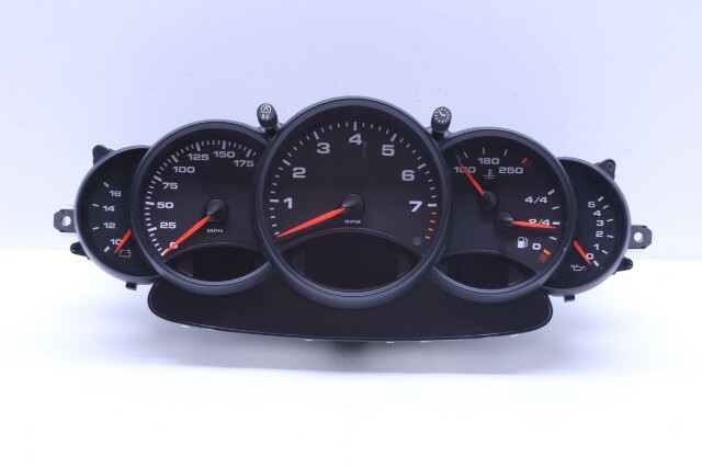 1999 Porsche 911 996 Speedometer Instrument Cluster Black Face OEM