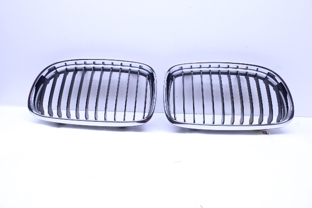 2009-2011 BMW 328i 335i Upper Bumper Grille Left Right Pair - 51137201967 OEM