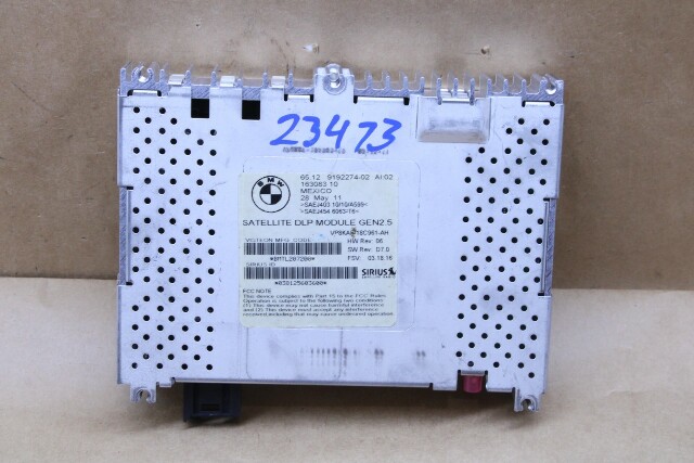 2010 BMW 528i Satellite Radio Stereo Receiver 65129192274 OEM