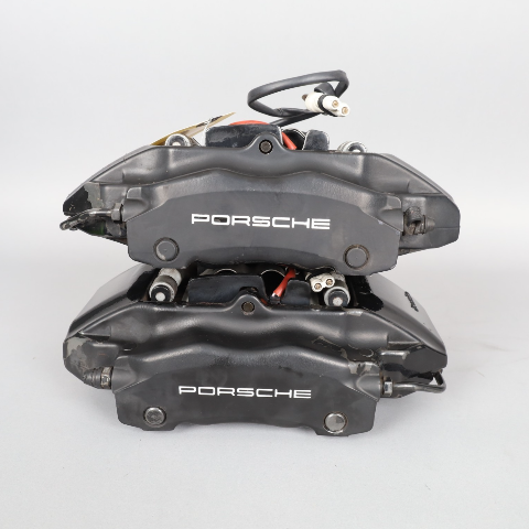 1999-2012 Porsche 911 996 Front Brake Calipers Brembo Set Pair Black OEM Used