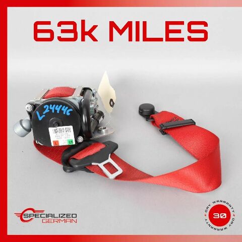 12-19 Porsche 991 911 GT3 Left Driver Side Seatbelt Retractor Red OEM 63k OEM