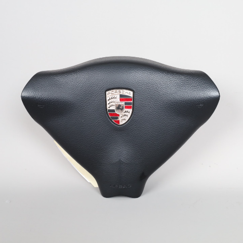2000-2004 Porsche 911 Boxster 3 Spoke Steering Wheel Airbag Black OEM Used