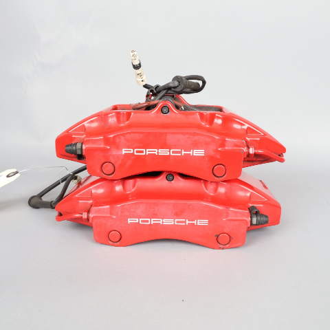 2000-2012 Porsche Boxster Cayman Rear Brake Calipers Brembo Pair Red OEM Used