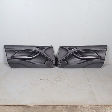 2001-2006 BMW 325ci 330ci Front Door Panel Set Black 51418224077 OEM Used